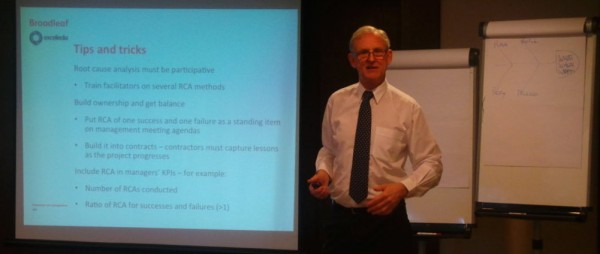 Dr Cooper presenting at an ERM workshop in Qatar, June 2014